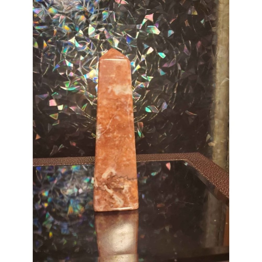 Red Leopard Jasper Tower